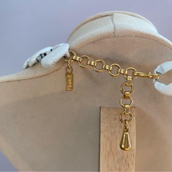 Vintage Monet White Choker Chain Necklace - Picture 4 of 7